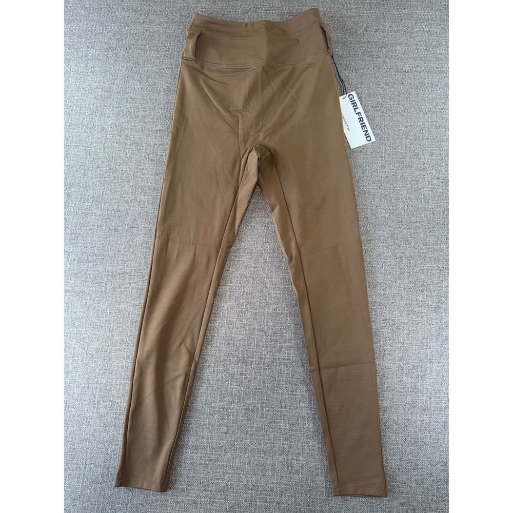 Girlfriend Collective Brown High Rise Compressive Leggings women's Small NWT